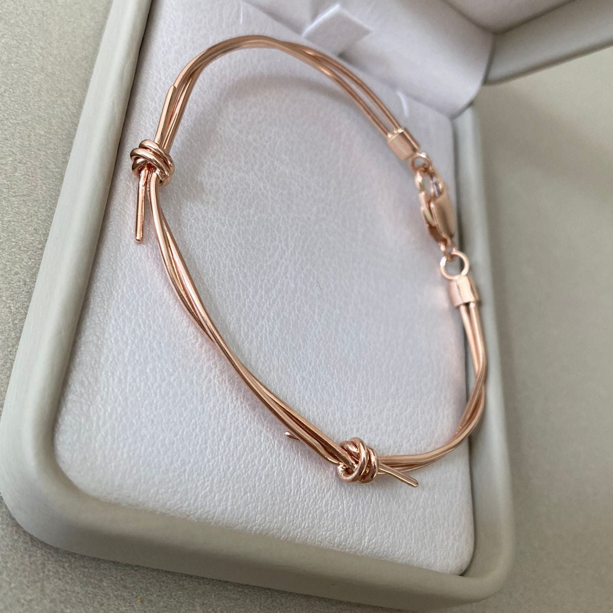 Pulso aro puas (POR FABRICACION) Oro rosa 18k 11,2 Gr / 19 Cm